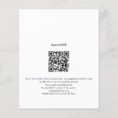 Papier Budget Script Code QR Photo Superposition Invitati (Dos)