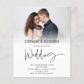 Papier Budget Script Code QR Photo Superposition Invitati (Devant)