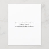 Papier Budget Script Collage Photo de mariage Faire part  (Dos)