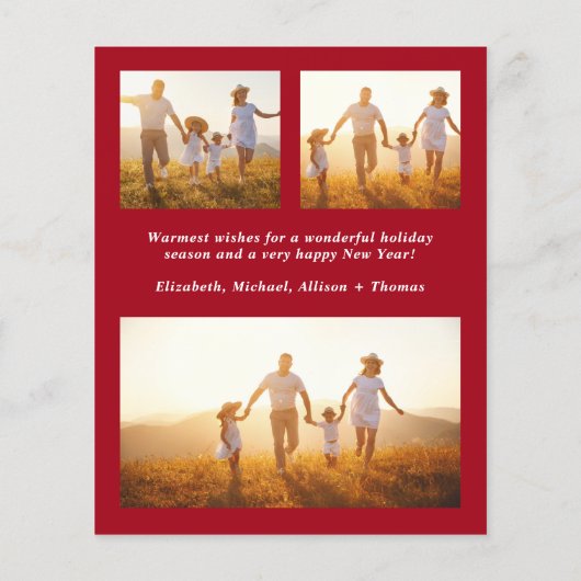 Papier Budget Script de photo de Noël à superposition Car (Dos)