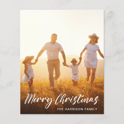 Papier Budget Script de photo de Noël à superposition Car (Devant)