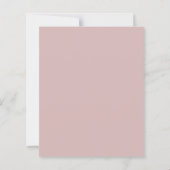 Papier Budget Script Dusty Rose Mariage soirée (Dos)
