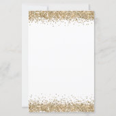Papier Budget Script Gold Parties scintillant Mariage Enr (Dos)