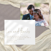 Papier Budget Script Love Thanks Photo Mariage Merci