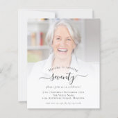 Papier Budget Script photo 70e anniversaire Invitation de (Devant)