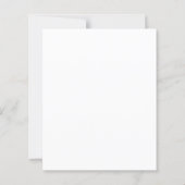 Papier BUDGET Script Photo 75e anniversaire de fête Invit (Dos)