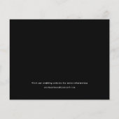 Papier Budget Script Photo de mariage Enregistrer la date (Dos)