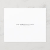 Papier Budget Script Photo de mariage Enregistrez la date (Dos)