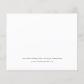 Papier Budget Script Photo de mariage Save The Date (Dos)