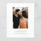 Papier Budget Script Photo Save The Date (Dos)