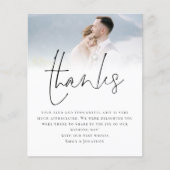 Papier Budget Script QR Code Mariage Photo Love Merci (Devant)