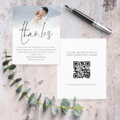Papier Budget Script QR Code Mariage Photo Love Merci