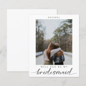 Papier Budget Serez-vous ma demoiselle d'honneur minimali (Devant / Derrière)