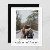 Papier Budget Serez-vous mon chef d'honneur Photo Chic (Devant / Derrière)