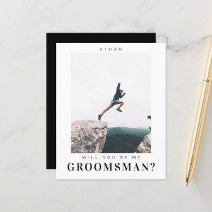 Papier Budget Serez-vous mon Groomsman photo minime
