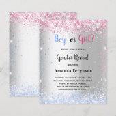 Papier Budget sexe révéler parties scintillant de silice  (Devant / Derrière)