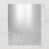 Papier Budget Silver Foil 50e anniversaire Invitation de (Dos)