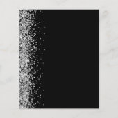 Papier Budget Silver Parties scintillant Engagement Parti (Dos)