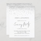 Papier Budget Silver Parties scintillant Mariage Soirée I (Devant / Derrière)