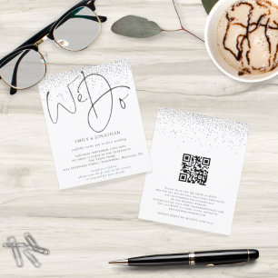 Papier Budget Silver Parties scintillant Nous faisons QR 