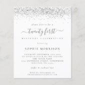 Papier Budget Silver Parties scintillant Vingt premier In (Devant)