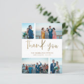 Papier Budget Simple 4 Merci photo Mariage (Debout devant)