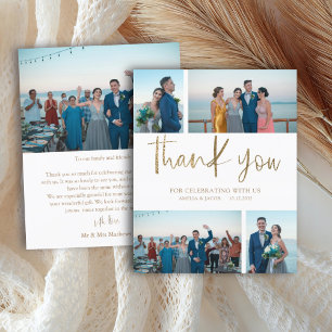 Papier Budget Simple 4 Photo Merci Mariage
