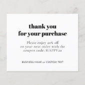 Papier Budget Simple Bijouterie Merci (Dos)