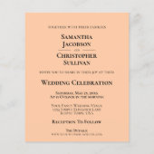 Papier Budget simple de la pêche au corail Mariage Photo (Dos)