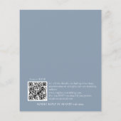 Papier Budget Simple Dusty Mariage QR Code Invitation (Dos)