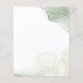 Papier BUDGET Simple Élégant Eucalyptus Mariage de verdur (Dos)