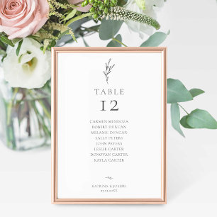 Papier Budget Simple Élégant Minimum Mariage Siège