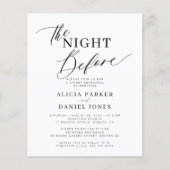 Papier Budget simple et élégante invitation à dîner répét (Devant)