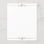 Papier Budget Simple Faire-part de mariage. (Dos)