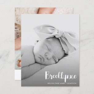 Papier Budget simple Faire-part de naissance photo