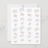 Papier Budget Simple Happy Valentine's Day!Holiday Card (Dos)