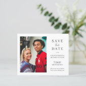 Papier Budget simple mariage photo moderne enregistrer la (Debout devant)