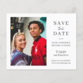 Papier Budget simple mariage photo moderne enregistrer la (Devant)