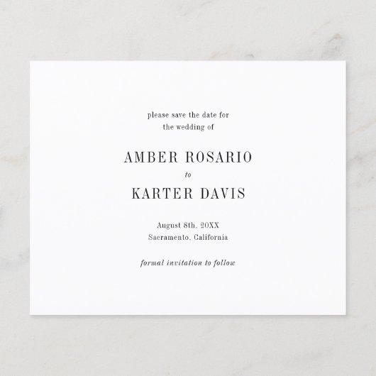 Papier Budget Simple Minimal Blanc clair simple Enregistr (Dos)