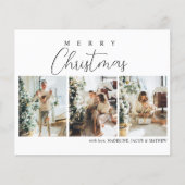 Papier BUDGET Simple Minimal Photo Rouge Collage Noël (Devant)