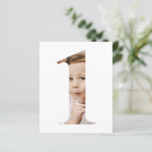 Papier Budget Simple Minimaliste Photo Numéro Un Annivers (Debout devant)