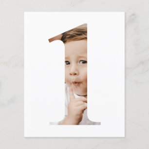 Papier Budget Simple Minimaliste Photo Numéro Un Annivers