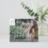 Papier Budget Simple Moderne 2 Photo Graduation (Debout devant)