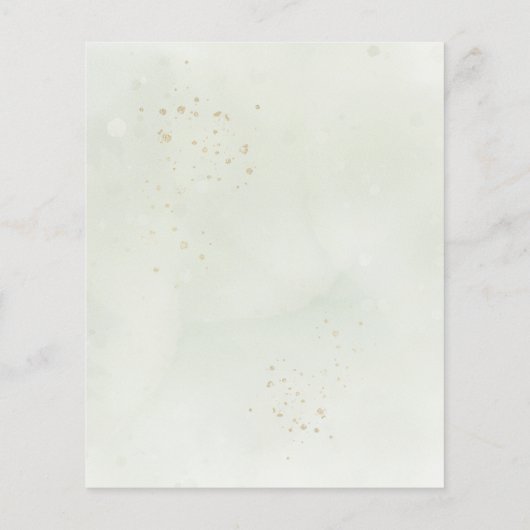 Papier Budget Simple moderne Baby shower vert Invitation (Dos)