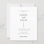 Papier BUDGET Simple Moderne Photo Mariage (Devant)