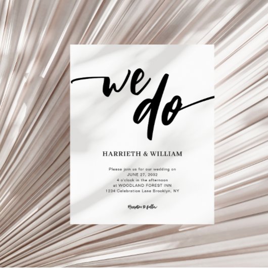 Papier BUDGET Simple noir et blanc Script Nous faisons Ma