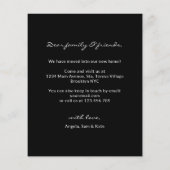 Papier Budget Simple Photo Accueil Déménagement Faire-par (Dos)