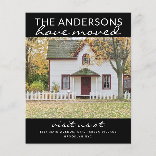 Papier Budget Simple Photo Accueil Déménagement Faire-par (Devant)