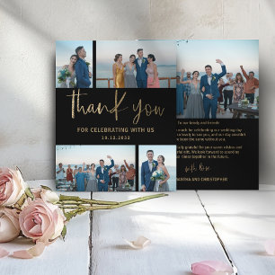 Papier Budget Simple Photo Collage Merci Mariage