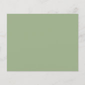 Papier Budget Simple QR Code Sage Wedding RSVP (Dos)
